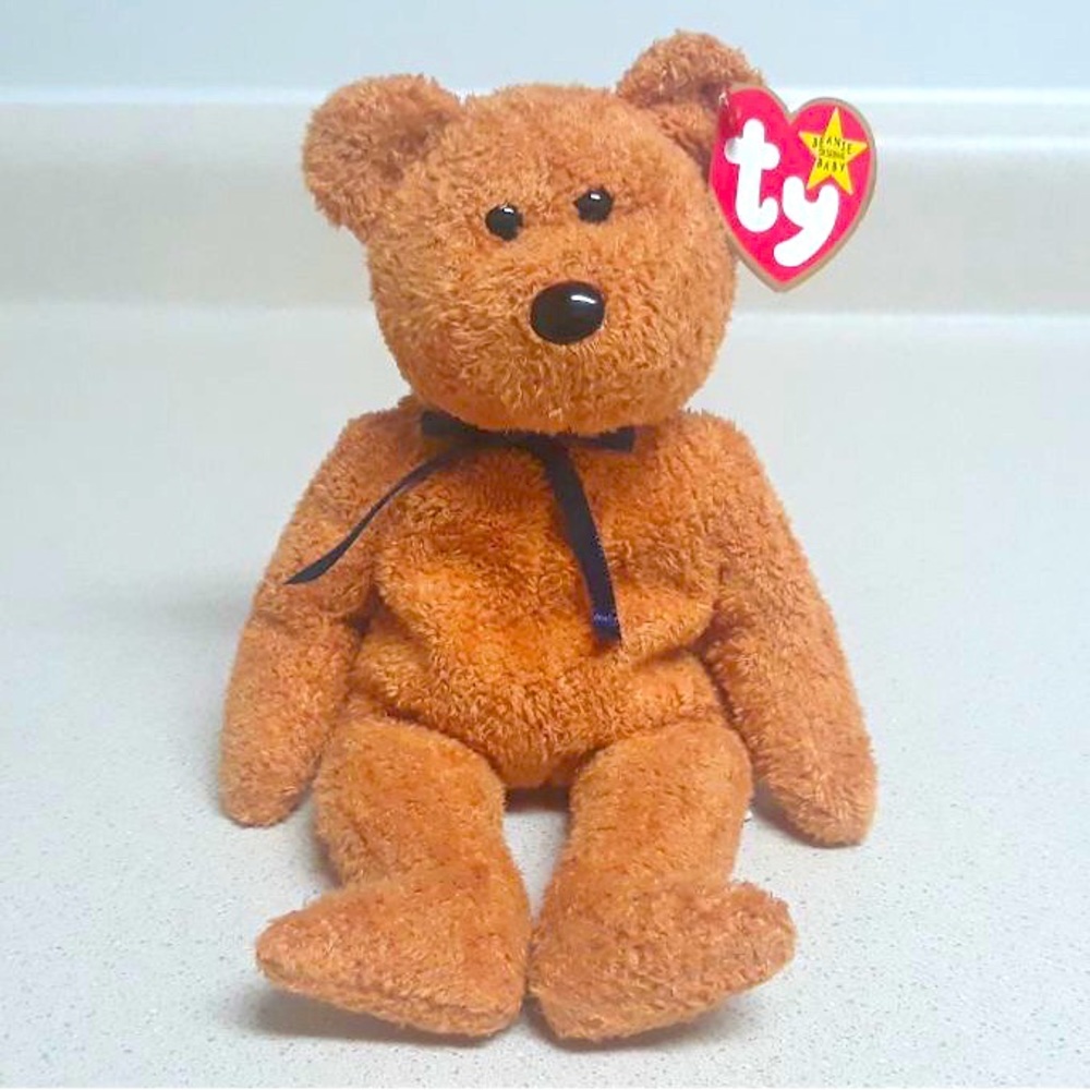 Fuzz - Beanie Baby Teddy Bear Plush Plushie Holiday Toy Stuffed Animal
